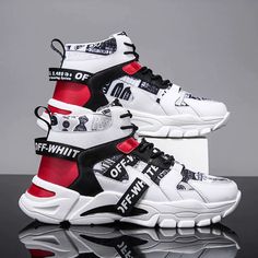 Mens Platform Shoes, Men Shoes Formal, Top Street Style, Mens Walking Shoes, Chunky Shoes, Old Shoes, Luxury Sneakers, Mens High Tops, Mens Shoes Boots