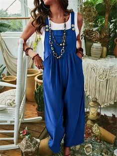 Save with code: “SAVEPIN50” - Dress to impress outfit ideas, from casual and business casual to trendy and occasion-specific styles, including spring, summer, concert, and graduation outfits, along with accessories like shoes and piercings Buttoned Front Tucked Overalls Jumpsuit, Sleek Solid Sleeveless Wide Leg Jumpsuit With Pockets, Women's Apparel This Buttoned Front Tucked Overalls Jumpsuit is the epitome of chic and comfort combined. Tailored for the modern woman, this sleek Solid Sleeveless Wide Leg Jumpsuit with Pockets is a versatile piece that transitions effortlessly from day to night. Key Features: Buttoned Front: Adds a touch of sophistication and style. Tucked Overalls: Creates a flattering silhouette and a fashion-forward look. Sleek Solid Design: Timeless and elegant, perfect Casual Solid Overalls For Summer, Casual Solid Summer Overalls, Casual Solid Color Summer Overalls, Non-stretch Overalls For Summer, Non-stretch Solid Color Summer Overalls, Casual Solid Bib Front Jumpsuits And Rompers, Casual Solid Bib Front Jumpsuit/romper, Casual Solid Color Jumpsuit With Bib Front, Solid Color Cotton Overalls For Work