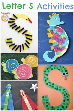 the letter s activities for kids to do with paper plates and construction paper are great