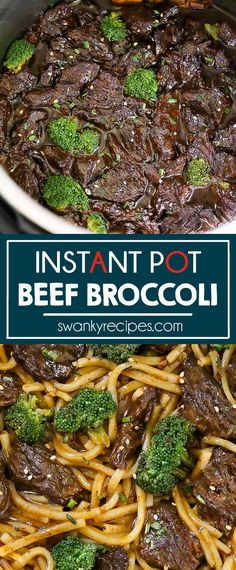 instant pot beef broccoli with noodles in it