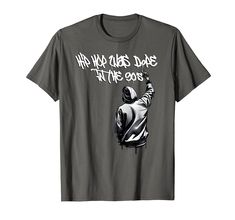 PRICES MAY VARY. 1973-2023: Celebrate 50 years with our 90 hip hop clothing collection featuring artwork by street artists. Unique streetwear merch to honor hip hop rap culture's 50 years anniversary. This hip hop rap shirt for men & women features a graffiti artist writing Hip Hop Was Dope in the 90's. Great gift idea for those who love old school hip hop and street art. Check out our brand for more dope 90 hip hop clothing & accessories. Lightweight, Classic fit, Double-needle sleeve and botto 90 Hip Hop, Old School Hip Hop, Unique Streetwear, Rap Shirt, Hip Hop Clothing, 50 Years Anniversary, Hip Hop Shirts, 90s Hip Hop, Hip Hop Outfits