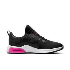 Nike Wmns Air Max Bella TR 5 'Black Rush Pink' DD9285-061 Womens Training Shoes, Gym Flooring, Nike Store, Sports Brands, Intense Workout, Weight Training, Training Shoes, Leather Wraps, Air Jordan Sneaker