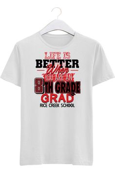 Here is a 8th Grade Graduation T-Shirts Design Big Day, Shirt Design