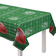 AMSCAN CA Superbowl NFL Super Bowl Party Rectangular Plastic Table Cover, 54 X 96 Inches, 1 Count 192937219089 Football Table Cover, Nfl Football Party, Football Theme Birthday, Football Party Supplies, Football Spirit, Plastic Table Cover, Football Theme Party, Halloween Kit, Football Decorations