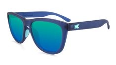 Rubberized Navy / Mint Premiums Sport - Knockaround.com Navy Sunglasses, Knockaround Sunglasses, Mint Logo, Inline Hockey, Crisp Morning, Street Hockey, Sport Sunglasses, Slip And Slide, Sports Sunglasses