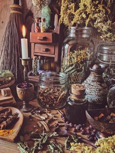 Apothecary Shelves, Alter Inspiration, Happy Otter, Witch Room, Witch Core, Cottage Witch, Witch Cottage, Witch Vibes, Witchy Aesthetic