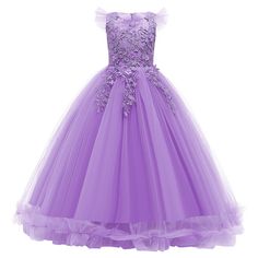 Kids little big girls sleeveless round neck princess dress tulle spliced full length evening party prom gown, elegant and gorgeous design, carnival event birthday party fall dressing up clothes, it will make your girl beautiful and feel like a princess.  Mesh spliced bodies with soft lining, adds ruffled tulle details at sleeve, tops embellished with beautiful flower, faux rhinestone and embroidered patchwork at front, designed with concealed zip-back fastening, the sashes are attached at the si Long Dress Bridesmaid, Maxi Dress Bridesmaid, Masquerade Dress, Cocktail Party Outfit, Girl Flower, Gothic Victorian, Tulle Ball Gown, Dress Up Outfits, Party Summer