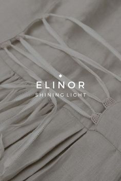 an image of linens with the name elior shining light on it's side