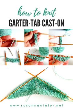 how to knit the garter tab cast on