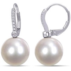 These Leverback Earrings are crafted in lustrous white gold and feature two round-shaped south sea pearls in a traditional dangle design. Promising an elegant look that will never go out of style, these pearl earrings are sure to make a versatile addition to any jewelry collection. Choose these timeless earrings either for yourself or as a special gift for someone you love. The earrings arrive in a beautiful gift box and are ready for gifting. Pearl And Diamond Earrings, Sea Pearl, Leverback Earrings, Rose Gold Metal, Sea Pearls, South Sea Pearls, Pearl Diamond, June Birth Stone, Topaz Gemstone