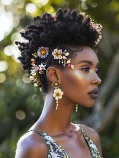 Pineapple Hairstyles For Black Women, Feminine Aesthetic Black Women, Trendy Box Braids, Fun References, Afro Hair Bun, Sleek Buns, Quick Styles, 2024 Hairstyles, Summer Hairstyles For Black Women