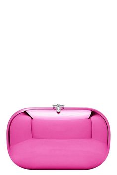 JEFFREY LEVINSON-Elina Plus Clutch - Hot Pink-HOT PINK Luxury Pink Clutch, Luxury Pink Evening Clutch, Modern Pink Rectangular Clutch, Modern Pink Party Bags, Pink Clutch Bag, Hot Pink Bag, Pink Clutch, Pink Holiday, Marissa Collections