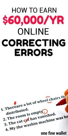 a teddy bear sitting on top of a piece of paper with the text how to earn $ 60, 000 / yr online correcting correcting errors