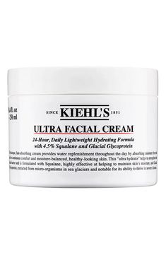 Kiehl's Since 1851 Ultra Facial Cream | Nordstrom Skincare Shopping, Lightweight Moisturizer, Textures And Tones, Layers Of Skin, Apricot Kernel Oil, Facial Cream, Skincare Ingredients, Body Treatments, Skin Barrier