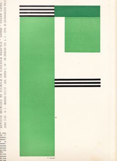 an old book with green and black lines on it