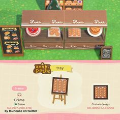 an animal crossing food stand is shown in this screenshot from the game achi - paws