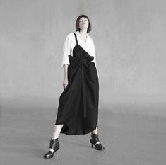 Spring Overall Bottoms For Workwear, Spring Overalls With Belt Loops, Japanese Avant Garde, Overall Pants, Overall Jumper, Plain Leggings, Jumper Pants, Drop Crotch Pants, Pants Skirt