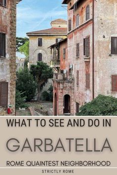 the cover of what to see and do in garbatella, rome's neighborhood