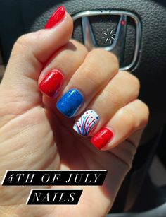 Memorial Day Dip Nail Ideas, Patriotic Nail Designs Red White Blue, 4th Of July Nails Almond, 4th Of July Nails French, July Nails Almond, Simple Patriotic Nails, Short 4th Of July Nails, July Nails Short, Fourth Of July Nails Simple