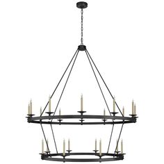 Visual Comfort - CHC 1609BZ - 20 Light Chandelier - Launceton - Bronze Large Chandelier High Ceilings, Tiered Chandelier, Large Chandelier, Ring Chandelier, Circa Lighting, High Ceilings, Chandelier Style, Candelabra Bulbs, Light Architecture