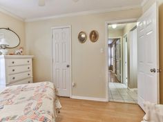 the bedroom is clean and ready to be used as a guest room for someone's family