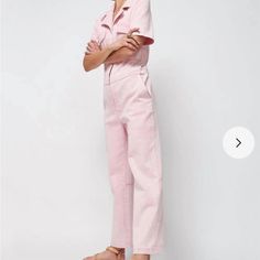 Really Cute Pink Faherty Jumpsuit, Never Worn! Beach Wedding Black, Long Sleeve Dress Formal, Pink Jumpsuit, Heritage Fashion, Pink Tie, Plus Size Jumpsuit, Pink Tie Dye, Pink Ties, Overalls Women