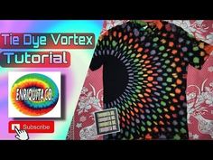 the tie dye vortex t - shirt is being used to make it look like an art project