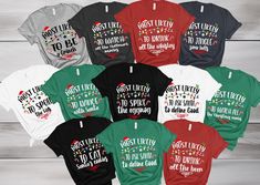 Introducing our charming collection of holiday-inspired shirts featuring 160 Quotes Most Likely to Christmas Group Shirts! Sprinkle some festive cheer into your wardrobe with these whimsical and merry designs perfect for your Christmas group gatherings. These shirts are sure to spread joy and laughter during the holiday season. Crafted with soft, premium materials for ultimate comfort, these shirts are the ideal choice for creating memories and capturing the spirit of Christmas. Make a statement and stand out in style with our unique and delightful Christmas group shirts! *Processing time is 1 business day (exceptions may apply during holiday seasons). Delivery time depends on your shipping type selection and location. Please check the estimated delivery times at checkout and upgrade shipp Christmas Movie Quotes, The Grinch Movie, Santa Cookies, Group Gifts, Creating Memories, Group Shirts, Christmas Vacation, Christmas 2024, Christmas Tees