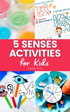 five different activities for kids to play with