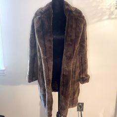 New...Brown Faux Fur Coat Size S (Small) From Forever21 Plus Size Distressed Jeans, Maroon Leather Jacket, Color Block Coats, Light Blazer, Brown Faux Fur Coat, Maroon Jacket, Studded Denim Jacket, Military Inspired Jacket, Faux Fur Cropped Jacket