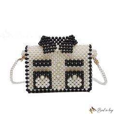 Bird in Bag - Women's bags new fashion pearl beaded clothes bag simple single shoulder bag crossbody bag Beaded Clothes, Beads Clothes, Pearl Bag, Beaded Jewelry Tutorials, Bag Stand, Beaded Purses, Beaded Bags, Bird In Bag, Diy Bag