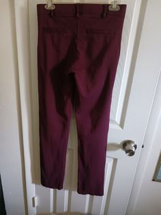 Maroon Red, Red Wine, Elastic Waist, Fall Winter