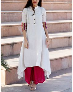 Qenld0zrzuivxmpah7ej Indo Western Dress For Girls, Western Dresses For Girl, The Secret Label, Cotton Kurti Designs, Mode Abaya