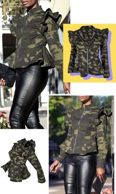 Big Sale!Shop Now!Catch the trend with these fashion coats! Explore more fashion ideas at lovelywholesale.com. #coats #outfits#womensfashion #trending Printed Jacket, Camo Fashion, Camo Jacket, Coat Fashion, Outfit Idea, Wholesale Clothing, Look Fashion, Perfect Outfit, Classy Outfits