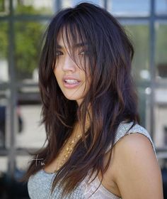 Choppy Layers For Long Hair, Long Choppy Hair, Choppy Layered Hairstyles, New Long Hairstyles, Shaggy Long Hair, Choppy Layers, Layered Hairstyles, Choppy Hair, Long Layered Haircuts