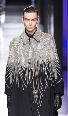 Men Extravagant Fashion, Celestial Fashion Men, Men Haute Couture, Menswear Couture, Men Fashion 2023, Fall 2023 Menswear, 2023 Menswear Fashion Show, Funny Airport Signs, Airport Signs