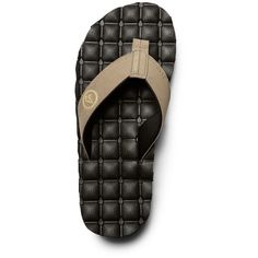 Featuring Recliner Comfort Foam (RCF) molded footbed, the Recliner sandal will be the most comfortable sandal you'll ever own. Style points include a molded lycra lining with a synthetic nubuck upper and a webbed toe post with a non-scuff molded TPR outsole to provide the support you need when you need it. Most Comfortable Sandals, Men's Sandals, Mens Sandals, Color Khaki, Black Sandals, Sling Backpack, Recliner, Blue Black, Flip Flops