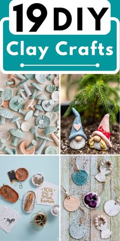 Looking for easy and fun clay crafts ideas? Check out these DIY clay crafts ideas! From air dry clay projects to polymer clay crafts, there’s a clay project for everyone. So get your hands dirty and have some fun! Airdryclay Ideas Jewelry, Diy Clay Art Ideas, Airdryclay Ideas Diy, Sculpy Clay Art, Small Clay Projects Diy, Polymer Clay Projects To Sell, Clay Crafts For Adults, Mini Ceramic Ideas, Air Dry Clay Ideas To Sell