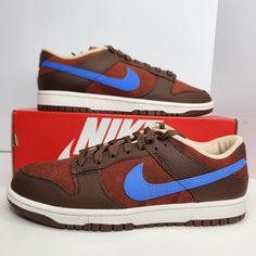 Nike Dunk Low Retro Premium Size 11.5 Men Cacao Wow/Comet Blue Sku: Dr9704-200 100% Authentic Brand New With Box Any Questions? Make Sure To Ask Price Firm Brown Cushioned Slip-on Sneakers, Custom Brown High-top Sneakers With Rubber Waffle Outsoles, Brown Custom Sneakers With Rubber Waffle Outsoles, Custom Brown Sneakers With Rubber Waffle Outsoles, Brown Sporty Slip-on Custom Sneakers, Brown Slip-on Sporty Custom Sneakers, Sporty Brown Slip-on Custom Sneakers, Brown Casual Custom Sneakers With Round Toe, Casual Brown Custom Sneakers With Round Toe