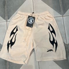 Men’s Brand New Hellstar Shorts. Never Worn, Tags Attached Beige Short Streetwear Bottoms, Beige Relaxed Fit Shorts For Streetwear, Beige Short Length Streetwear Bottoms, Summer Beige Shorts For Streetwear, Beige Short Length Bottoms For Streetwear, Beige Short-length Bottoms For Streetwear, Beige Streetwear Shorts, Beige Short Bottoms For Streetwear, Lakers Shorts