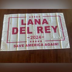 Lana Del Rey Flag Banner Tapestry Wall Decor Large 3x5 Feet New In Package Weather Proof New In Package White And Pink Lana Del Rey Decor, Lana Del Rey Flag, Flags For Room Decor, Room Flags, Pennant Banners, Flag Banner, Tapestry Wall, Christmas Wishlist, Dream Room