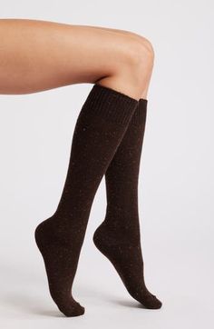 Stay cozy through chilly days in these knee-high socks knit from soft tweed for a sweetly textured look. Acrylic/nylon/polyester/spandex Machine wash, tumble dry Made in the USA Knit Boot Socks, Over The Knee Socks, Favorite Daughter, Platform Slippers, Maternity Shops, Kids Sandals, Knee Socks, Boot Socks, Knee High Socks