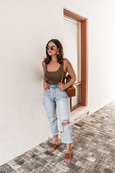 Chique Outfits, Body Suit Outfits, Casual Styles, Trend Fashion, Outfits Casual, Mode Inspiration, Casual Summer Outfits, Looks Vintage, Spring Summer Outfits