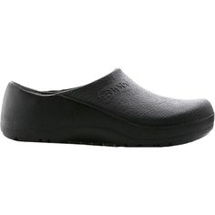 The Birkenstock Profi Birki is a unisex polyurethane open back clog that is slip and stain resistant.These Birkenstock Profi Birki Black Unisex Shoes have the following features: The Profi Birki PU polyurethane clog is suitable for a variety of professional applications With its raised heel section, this popular clog p Slip-on Workwear Clogs With Protective Feet, Non-slip Slip-on Clogs For Work, Comfortable Slip-resistant Clogs For Work, Birkenstock Clog, Unisex Shoes, High Level, Birkenstock, Slip On Sneaker, Open Back