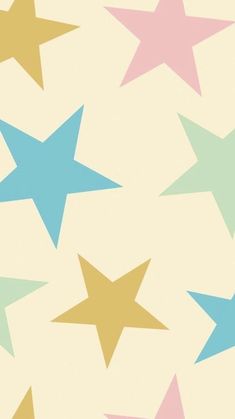 colorful stars on a white background for wallpaper or wrapping paper in pastel colors