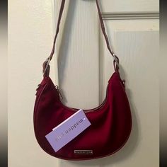 Steve Madden Shoulder Bag In Red. New With Tags. Adjustable Strap. Satin Material. Zipper Closure. Trendy Burgundy Shoulder Bag With Zipper, Trendy Burgundy Shoulder Bag For Errands, Trendy Red Hobo Bag For Everyday, Steven Madden Bags Handbags, Steve Madden Handbags Steve Madden, Large Black Purse, Steve Madden Burgent Bag, Steve Madden Crossbody Bag Pink, Steve Madden Purse Crossbody