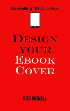 a red book cover with the words design your facebook cover written in black on it