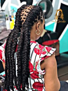 Two French Braid Loc Styles, Mid Back Length Loc Styles, Invisible Loc Ponytail, Loc Styles Women Updo, Loc Styles Women Long, Dread Locs Hairstyles For Women Long, Dread Lock Styles, Loc Braids For Black Women, French Braid Locs