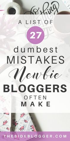 the words, 27 dumbest must makes more bloggers often make on top of them