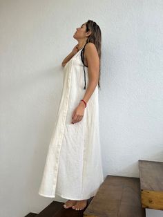 ALLE BOHO "GRECIA" Beach One Shoulder Maxi Dress, features a one-shoulder dress with a cotton braid adorning it, wear it as a bikini cover-up, or for an evening event, the fabric is very light and comfortable. This maxi dress is everything that you want for your next vacation. We are so proud to make Artisanal Clothing using only RAW Cotton that feels and looks very basic and natural. Our clothes do not only look natural and beautiful but they are also made in the most natural and beautiful way. Artisanal Clothing, Maxi Beach Dress, One Shoulder Maxi Dress, Beige Boho, Beach Maxi Dress, Organic Clothing, Boho Maxi, Boho Maxi Dress, Handmade Boho